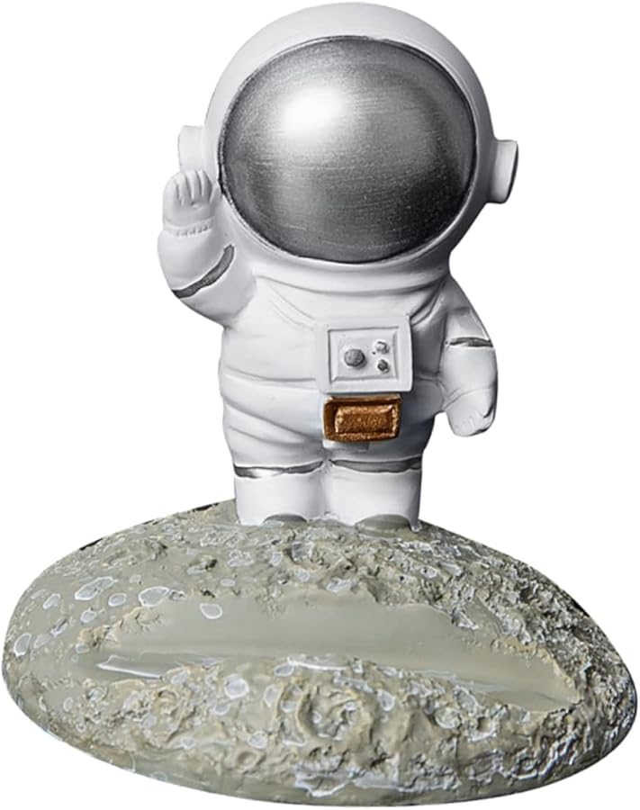 Creative Astronaut Resin Phone Holder Stand For Smartphones Tablets Home Office Desk Decor - Image 1